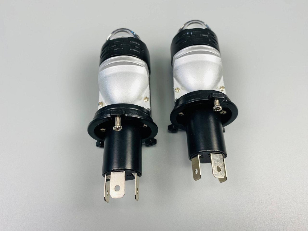 Лампа світлодіодна комплект 2 шт 12 V 65 W set (реальних ватів) LED + подвійна лінза + чітка світлотінева гр Мукачево - фото 10