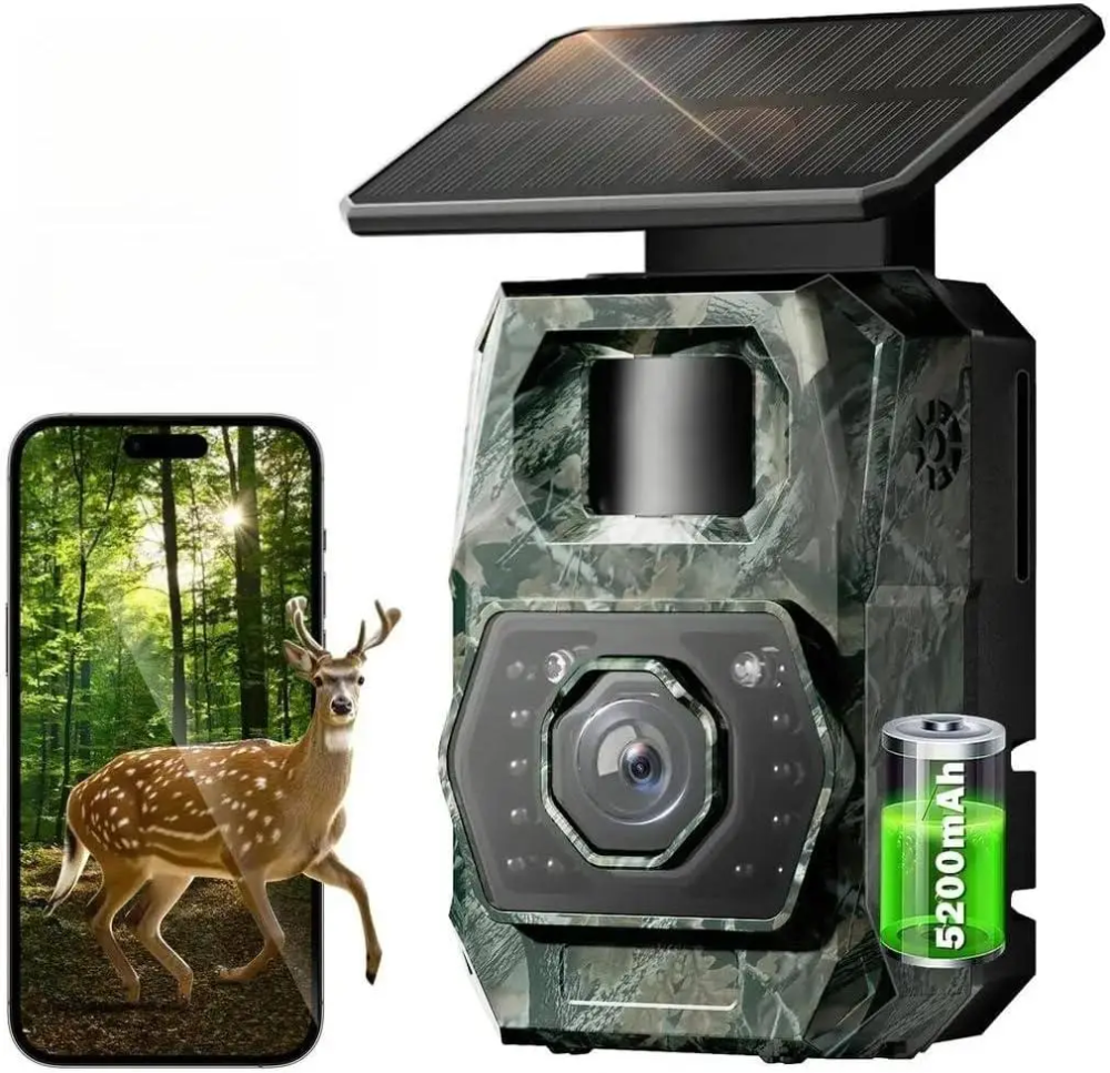 Камера-фотопастка Solar Trail Camera Wi-Fi 6, 48 МП, 1296P, нічне бачення, сонячна панель, акумулятор 5200 мАг, IP66 Київ - фото 11