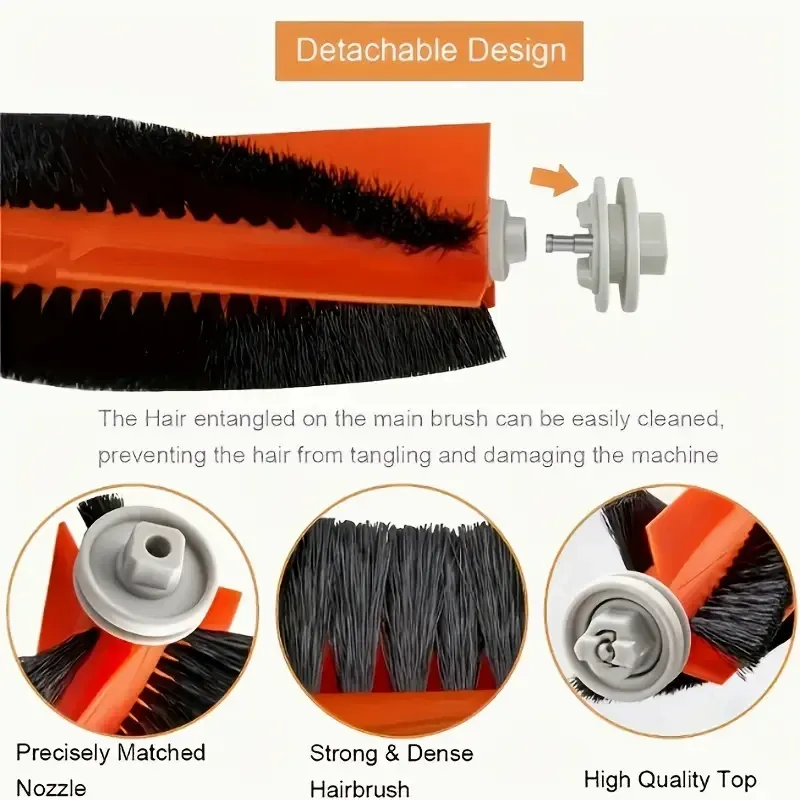 Щетка для роботов-пылесосов Xiaomi и Dreame Киев - изображение 9