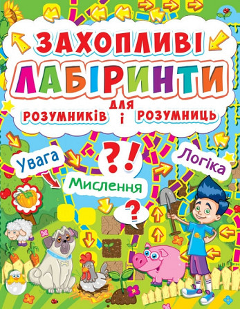 Книга: Захопливі лабіринти для розумників і розумниць. Ферма, шт Київ - фото 1