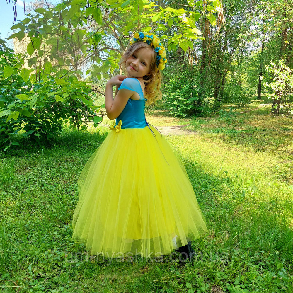 Жовта святкова сукня в патріотичних кольорах Кривой Рог - изображение 3