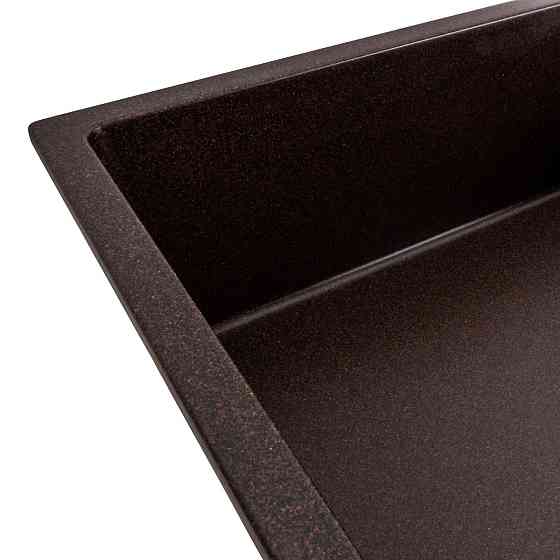 Гранітна мийка для кухні Platinum 8650 DIAMOND матова Шоколад Коломия