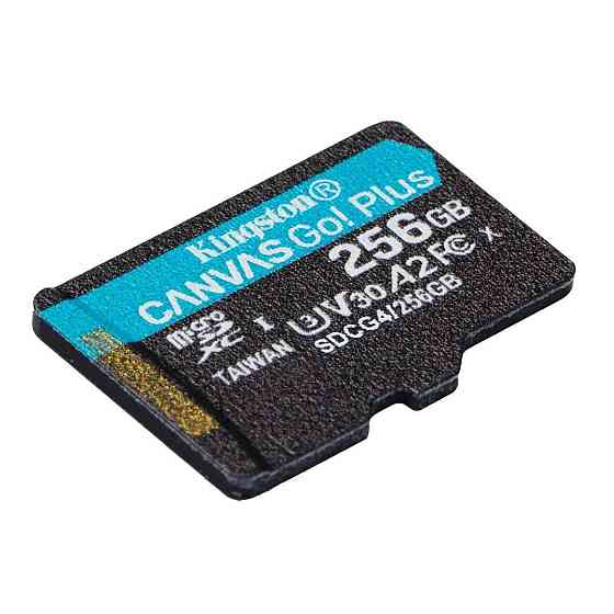 Картка пам'яті MicroSDXC 256 GB UHS-I/U3 Class 10 Kingston Canvas Go! Plus R200/W160MB/s (SDCG4/256GBSP) Харків