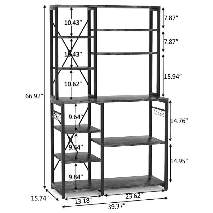 Стелаж кухонний "Рован" венге-охра Миколаїв - фото 2