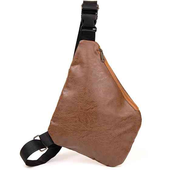 Сумка слинг кожзам Vintage 20567 Светло-коричневая Киев