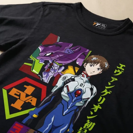 Футболка для подростка мальчика с принтом Evangalion Икари Синдзи 2 Размер 160 Anime10774 Днепр