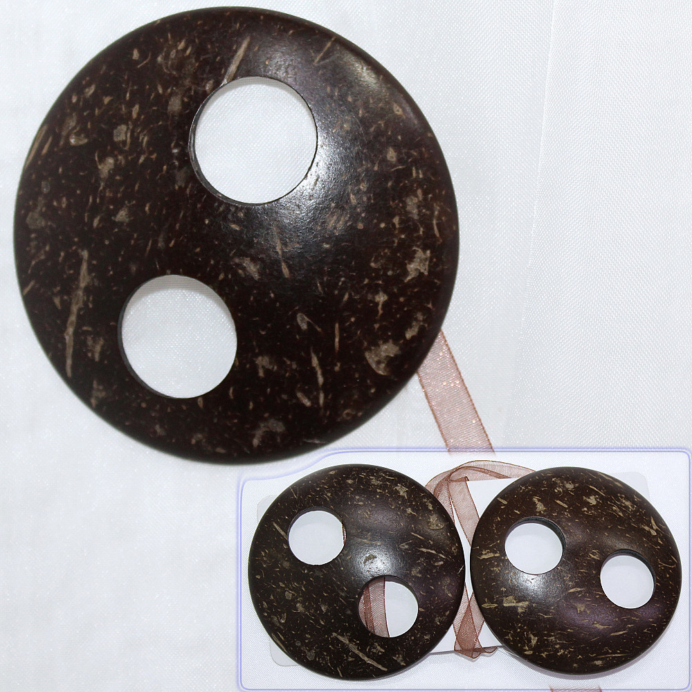 Магніти для штор і гардин (123м) Шейла набір 2 шт Коричневий (81-034) Київ - фото 1