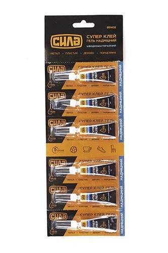 Супер клей 3г гель (планшет 6шт) СИЛА Ровно - изображение 1