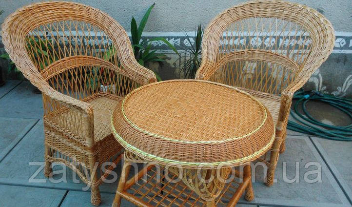 Дачні та садові плетені меблі з лози Київ - фото 4