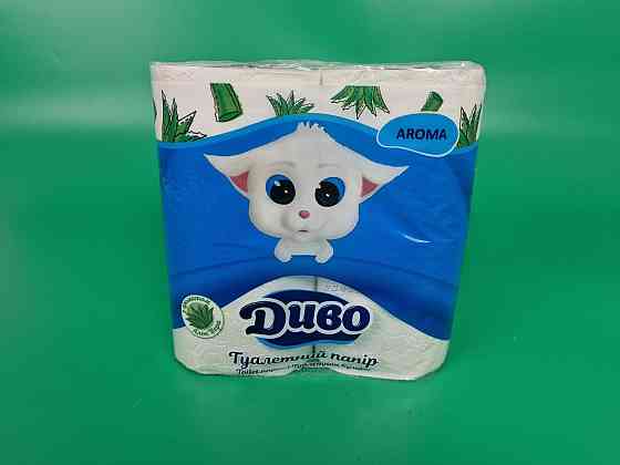 Папір туалетний білий з ароматом алое (а4) Диво (1 пачка) Харків