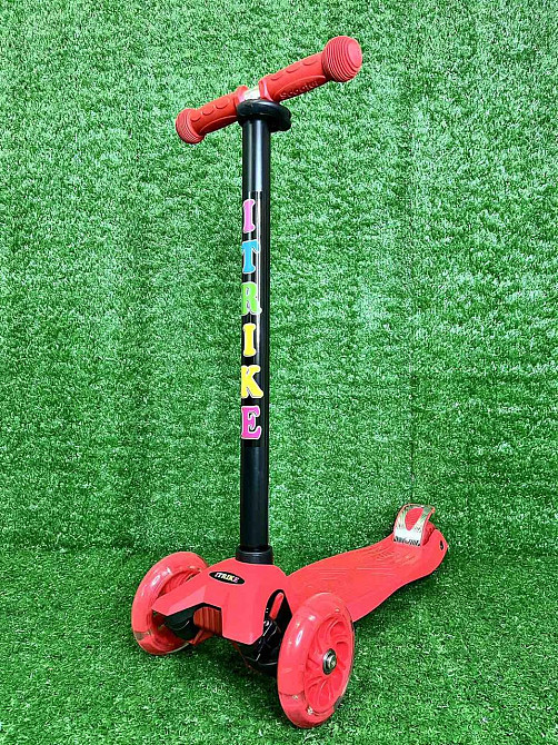 Самокат триколісний iTrike MAXI з підсвічуванням коліс Червоний (JR 3-003-R) Чернігів - фото 7