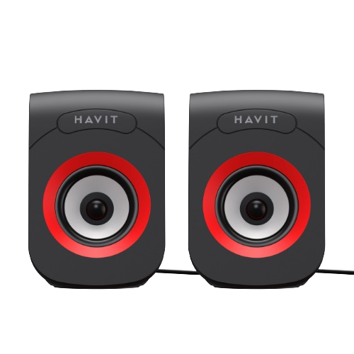Акустична система 2.0 стерео HV-SK599 6W USB чорний/червоний Havit Житомир