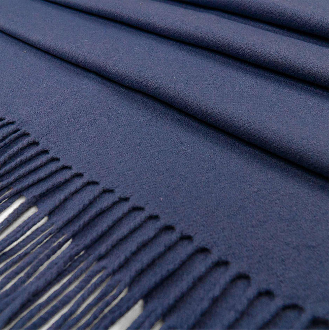 Шарф женский кашемировый 50х200 SAFALANO темно-синий Сумы - изображение 5