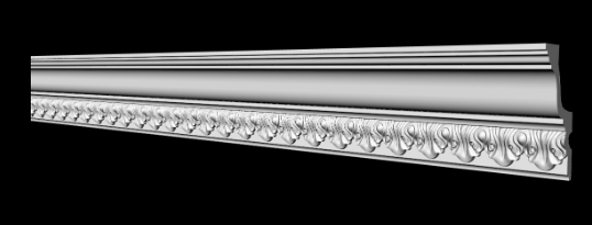 Потолочный плинтус 2м   GP-41  112х66х2000 mm  подходит для натяжных потолков Днепр - изображение 1