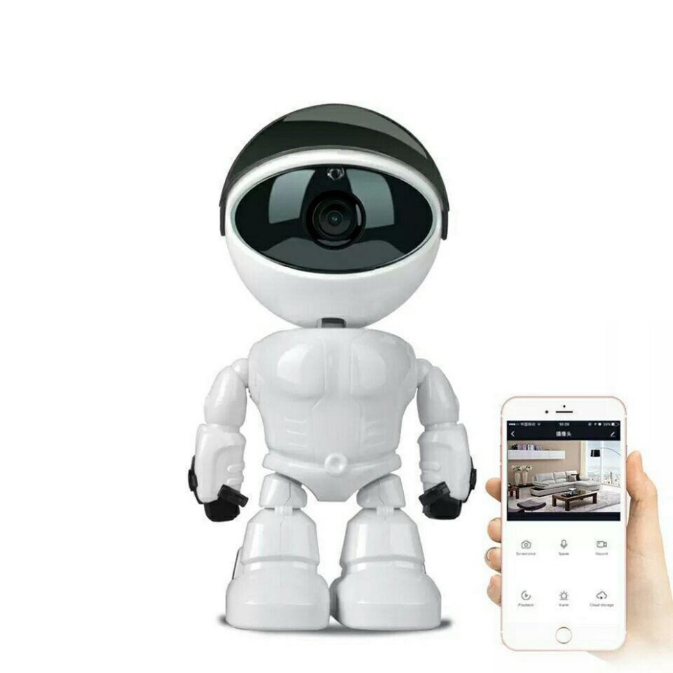 Беспроводная поворотная IP-камера видеонаблюдения SV Робот QC1-B 3MP, Белый Винница - изображение 3