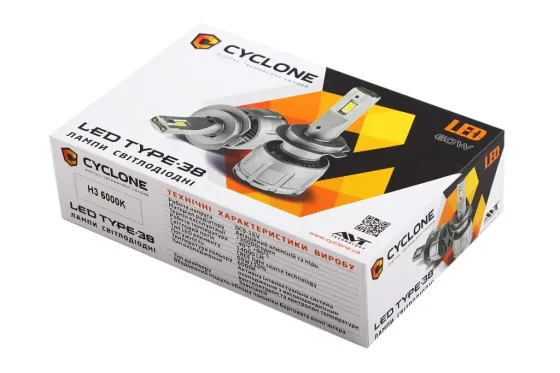 Лампа диодная   H3  12В 14000лм/6000К/60Вт/Cree Cyclone с кулером +CAN-модуль Винница