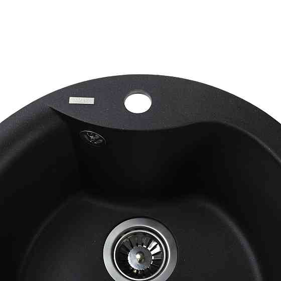 Гранітна мийка Globus Lux ORTA чорний металік 485мм-А0001 Киев