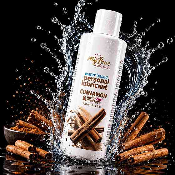 2в1 лубрикант та масажний гель - MyLove Aroma Series Intim&Massage Cinnamon, 300 мл Sex Aura Київ