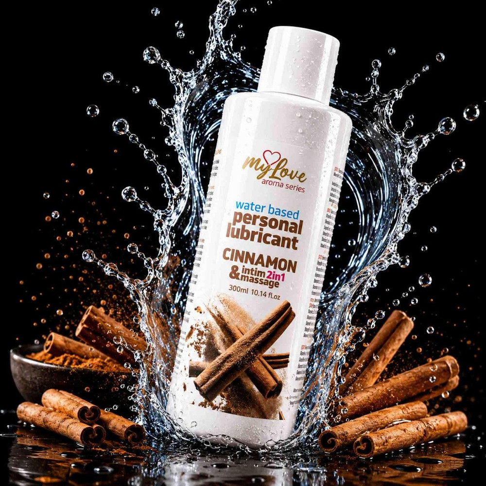 2в1 лубрикант та масажний гель - MyLove Aroma Series Intim&Massage Cinnamon, 300 мл Sex Aura Київ - фото 2