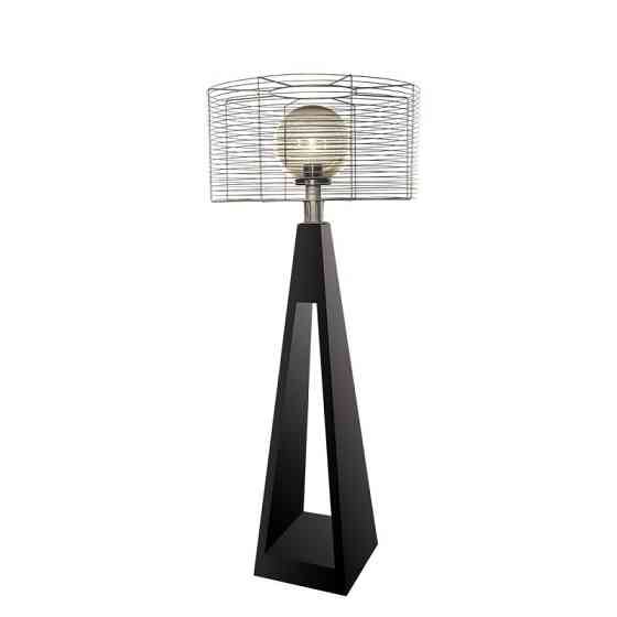 Фонарь тумба с внешним освещением Quan, черный QN94381 Код: 007950 Ровно