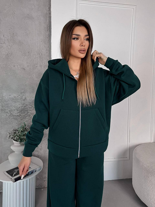 Жіночий теплий костюм з широкими штанами Одеса - фото 4