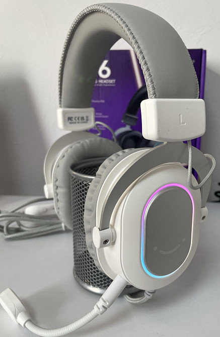 Навушники ігрові 
Fifine H6 з RGB. Київ - фото 6