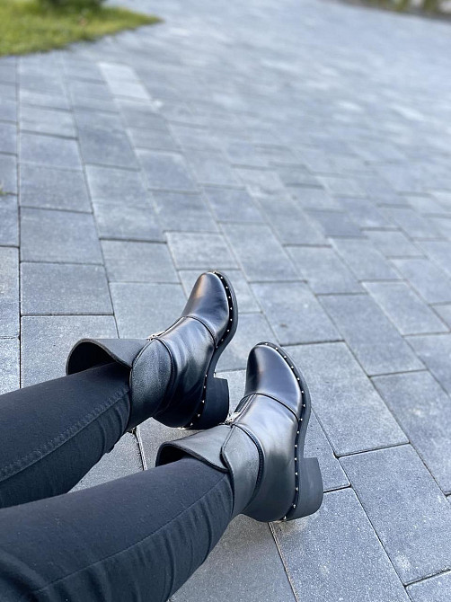 Версаль Черевики жіночі LaDi Версаль чорні (зима, шкіра натуральна) (2843) 37р.38р.40р. 38 Коломия - фото 1