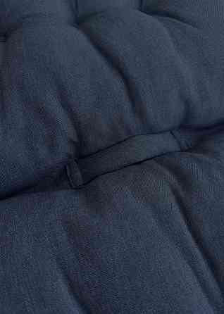 Подушка для стільців (50x120х8 см) подвійна Decorator Sawana колір темно-синій 84-143 Київ