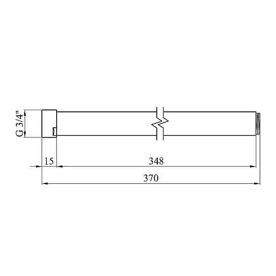 Удлинитель для душевой стойки Kroner KRP - ESG928 сатин Киев