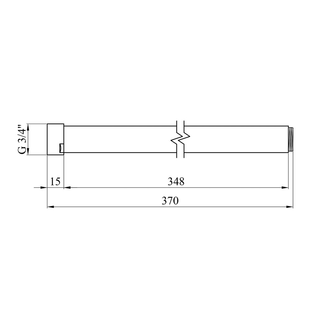 Подовжувач для душової стійки Kroner KRP - ESG928 сатин Київ - фото 2