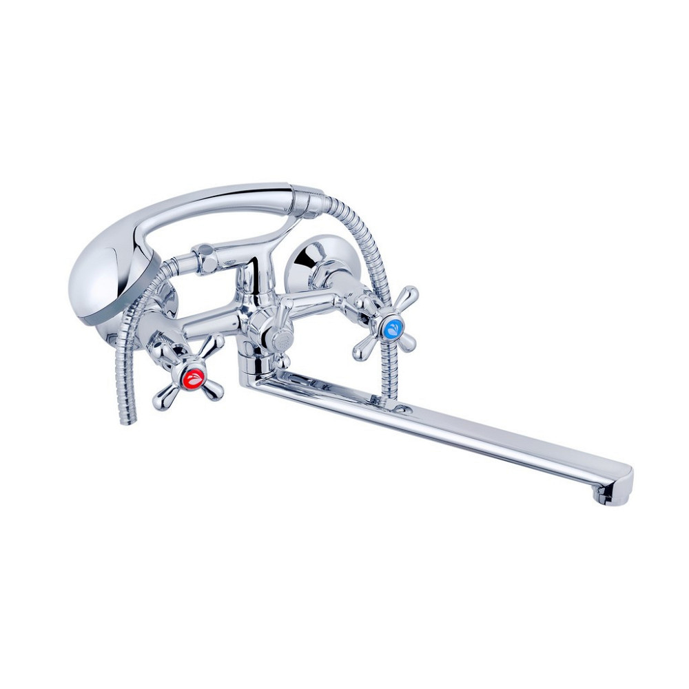 Змішувач для ванни Agua Toledo - C074 з душовим гарнітуром, хром Київ - фото 1