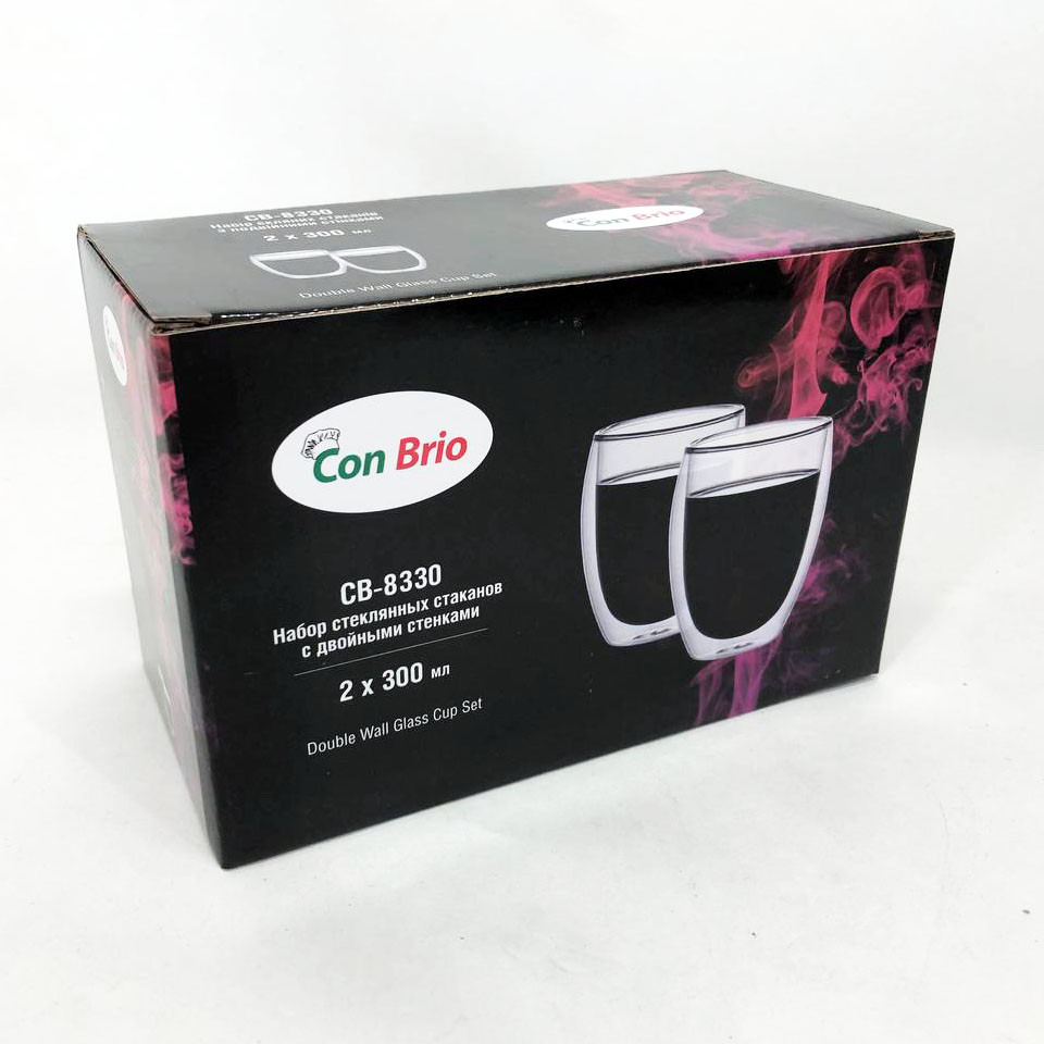 Набор чашек с двойным дном, Набор чашек с двойными стенками хорошего качевства, Кружки для кофе двойные BZ-78 Львов - изображение 3