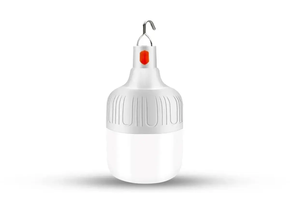 Світлодіодна лампа для кемпінгу Bailong BK-1820, акумуляторна, USB, переносна, біла, підвісна Одеса - фото 1