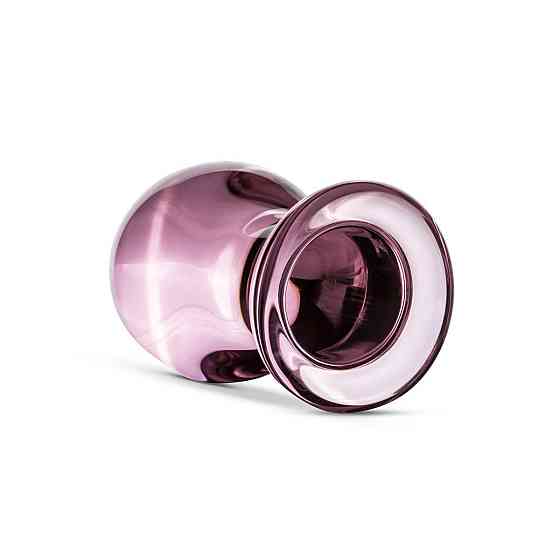 Рожева анальна пробка зі скла Gildo Pink Glass Buttplug Sex Aura Київ