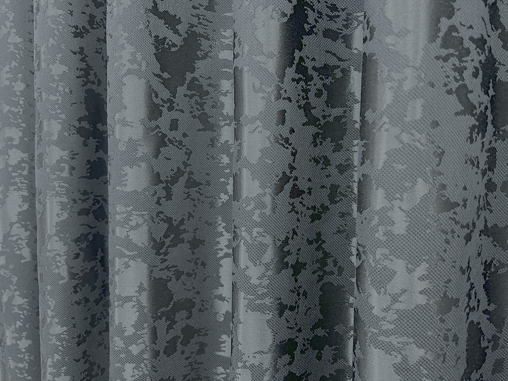 Комплект штор VR-Textil Льон Мармур 150х270 2шт і Тюль 500х270 1262ш-1672т Графітовий з білим 71-165/4 Київ - фото 7