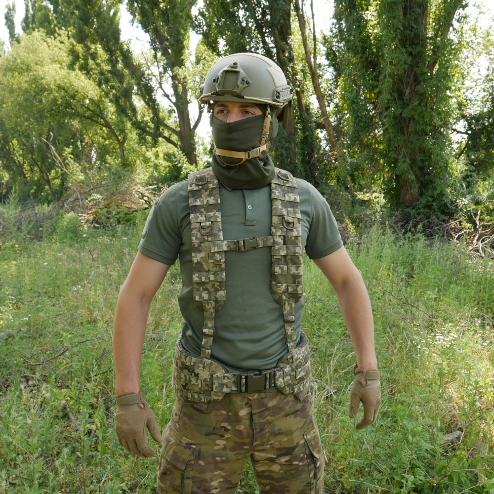 Ремені плечові (лямки) м'які для тактичних поясів РПС Піксель Київ - фото 6