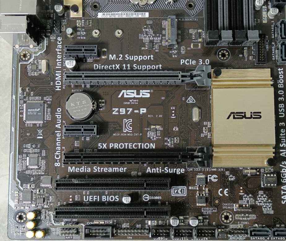 Материнська плата ASUS Z97-P LGA1150 з М2 слотом під SSD! ВІДМІННИЙ СТАН! Харків - фото 3