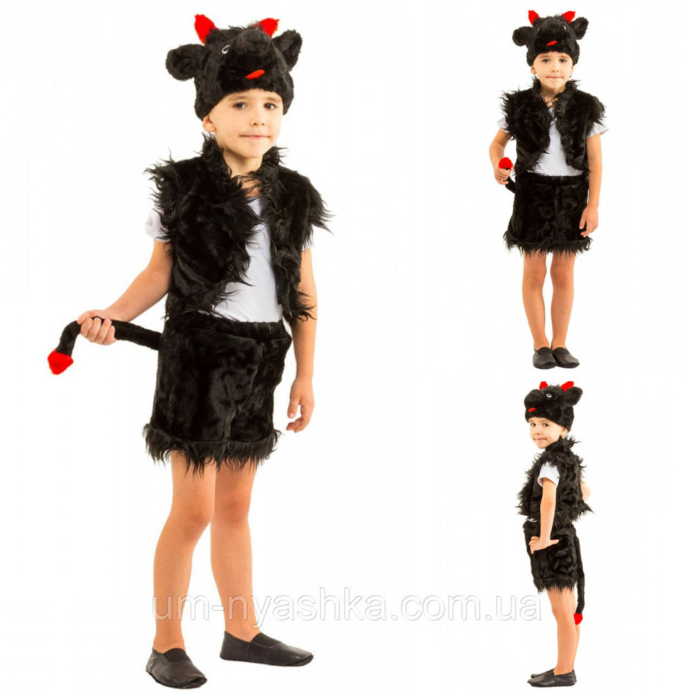 Детский маскарадный костюм на Чертик Чертенок Черт Кривой Рог - изображение 1