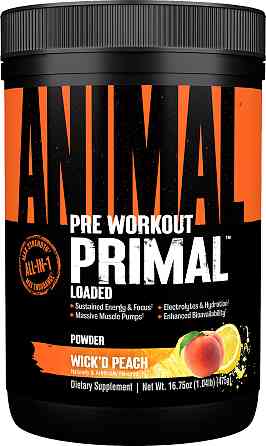 Передтренувальний комплекс Universal Nutrition Animal Primal Pre-Workout 475 г Wick'd Peach Луцьк