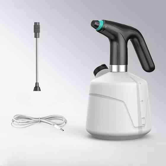 Ручний обприскувач для саду та городу акумуляторний портативний садовий, пластиковий, білий на 2 літри з подовжувачем Кам'янець-Подільський