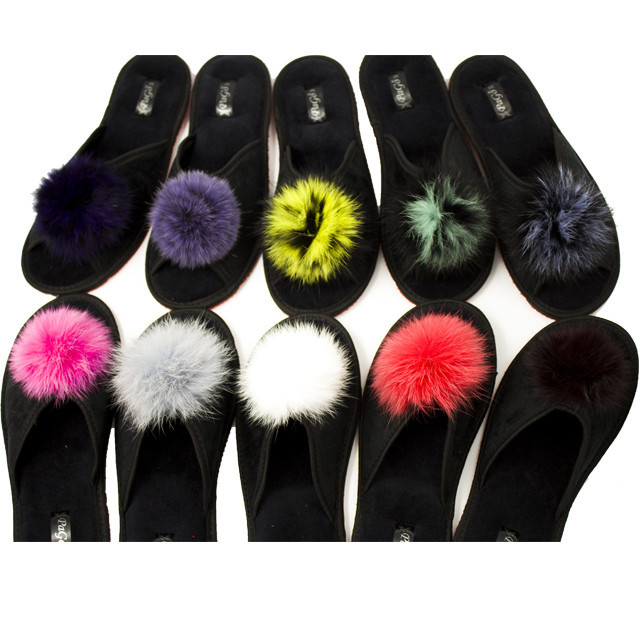 Капці жіночі відкриті "Пушок" мех кролика натуральний Одеса - фото 7