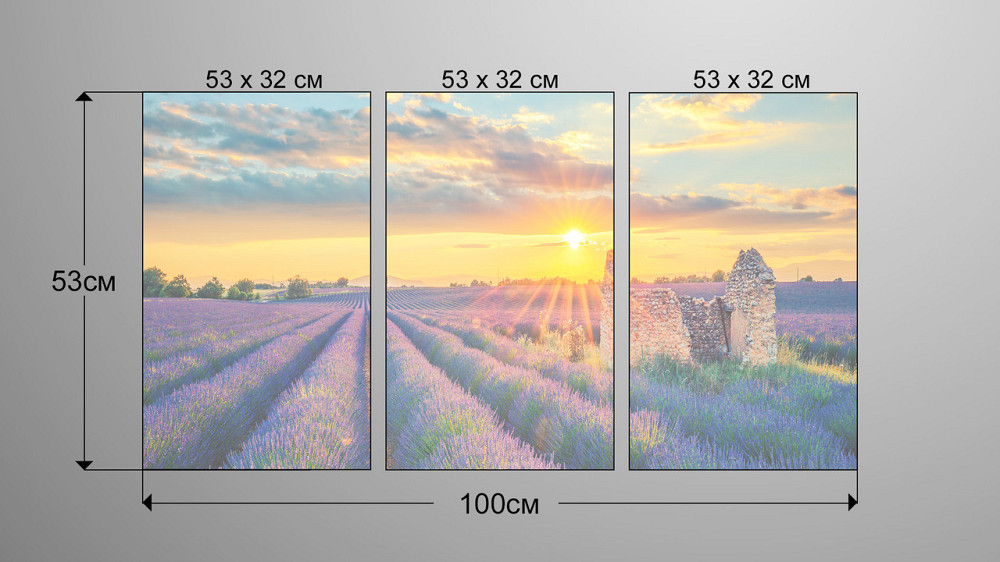 Модульная картина Прованс Аrt-198_3А Киев - изображение 3