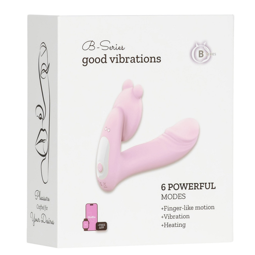 Вібратор - Silicone vibrator, 6 frequenciesFinger function, Heating + APP Sex Aura Київ - фото 1