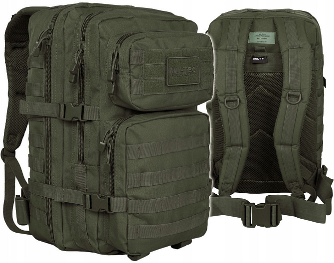 Тактичний Рюкзак 36 літрів із системою Molle 25 мм Mil-Tec від Sturm "Assault Large" (14002201) Oliv Нововолинськ - фото 1