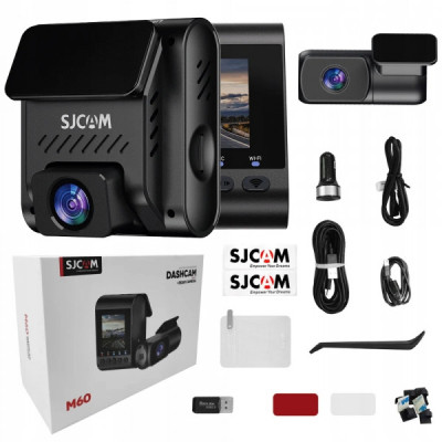 Відеореєстратор SJCAM Dashcam M60 + rear camera WIFI, GPS (6972476162954) Вінниця - фото 6