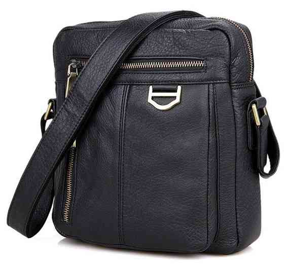 Сумка мужская через плечо Черная (Vintage) Киев