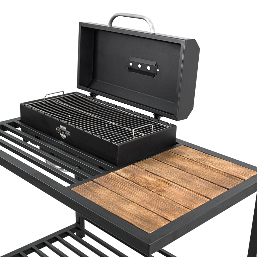 Мангал барбекю гриль BBQ desk Daddy Smoke на 12 шампурів Київ - фото 3