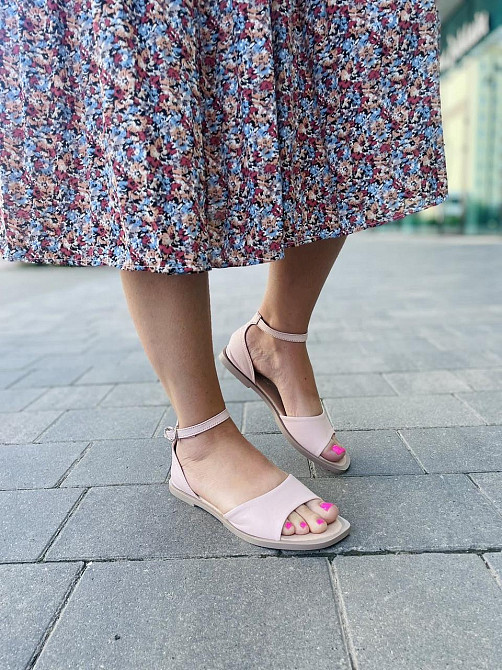 Tamei Босоніжки жіночі Tamei 0570-2 пудра (літо, шкіра натуральна) (5261) Коломия - фото 4