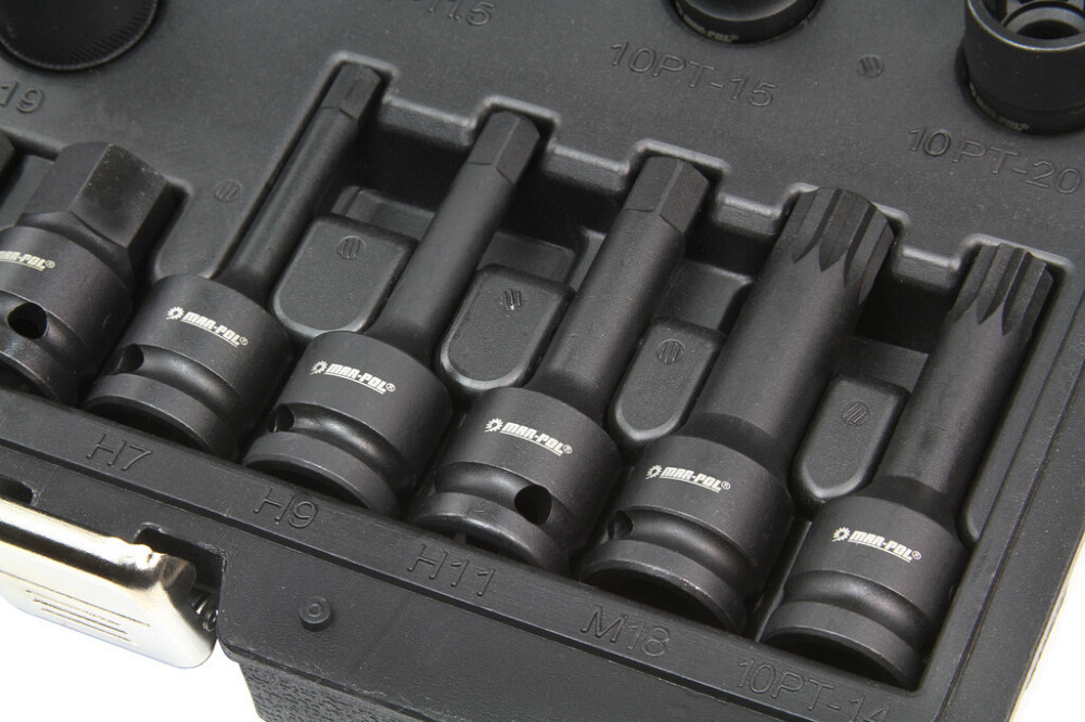 Набір спец головок для обслуговування та ремонту гальмівних супортів у кейсі Mar-Pol (M58279) Нововолинськ - фото 5