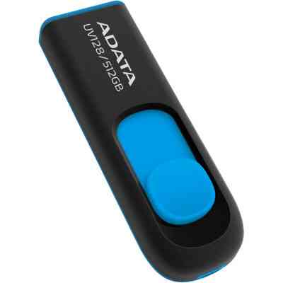 USB флеш накопичувач ADATA 512GB AUV 128 Black/Blue USB 3.2 (AUV128-512G-RBE) Вінниця